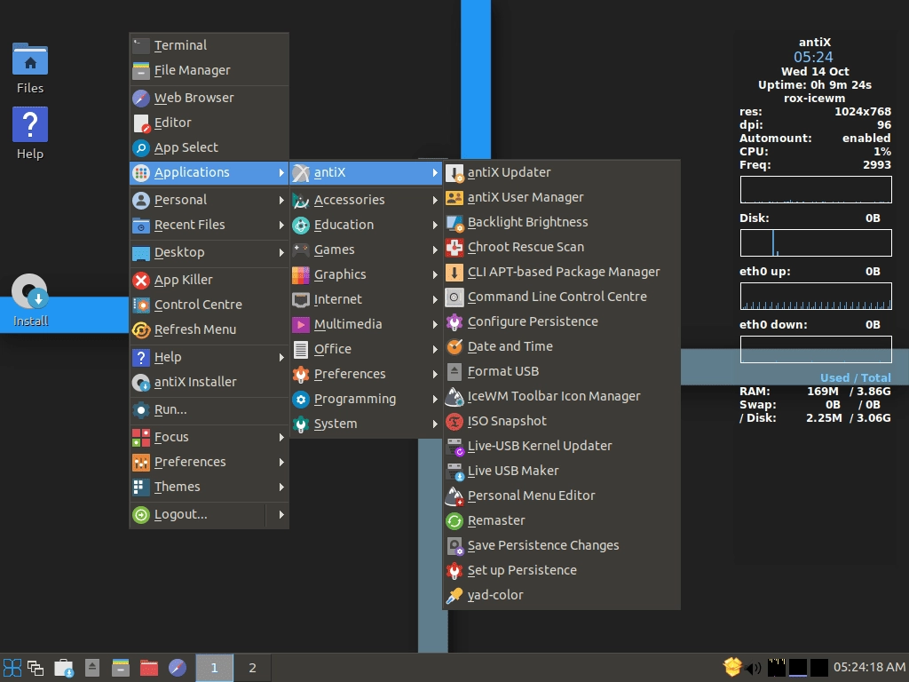 Активация antiX Linux 19.2 Hannie Schaft 2xDVD
