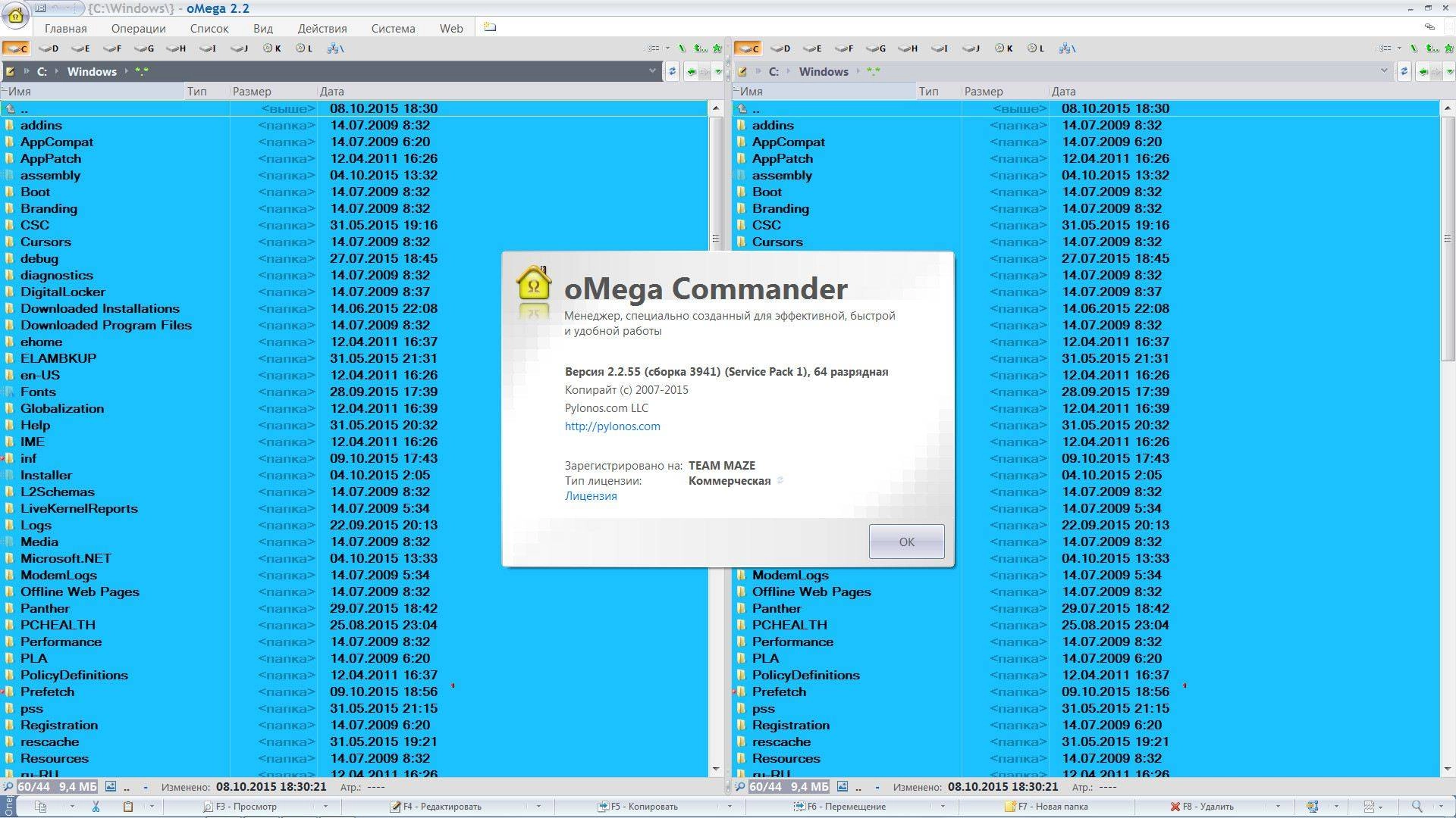 Активация oMega Commander 2.2.55 Build 3941
