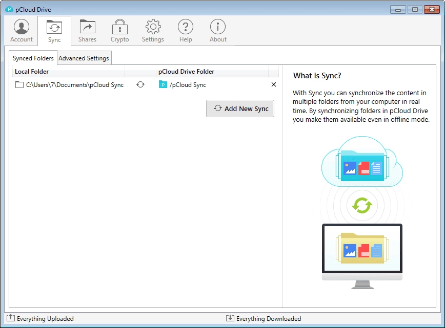 Активация pCloud Drive 3.1.1