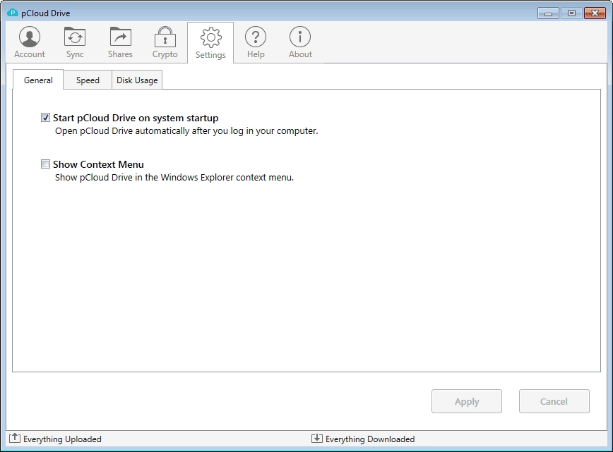 Активация pCloud Drive 3.2.1