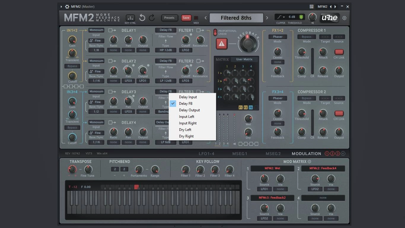 Активация u-he - MFM2 2.5.1 VST, VST 3, AAX
