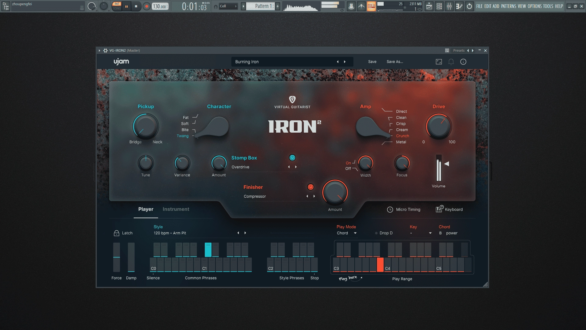 Активация uJAM - Virtual Guitarist IRON2 1.0.0.525 VSTi, AAX