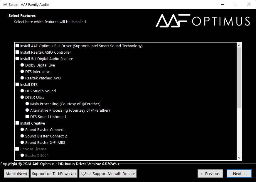 Как пользоваться AAF Family DCH Audio Realtek 10.11.9815.1 Mod by AlanFinotty