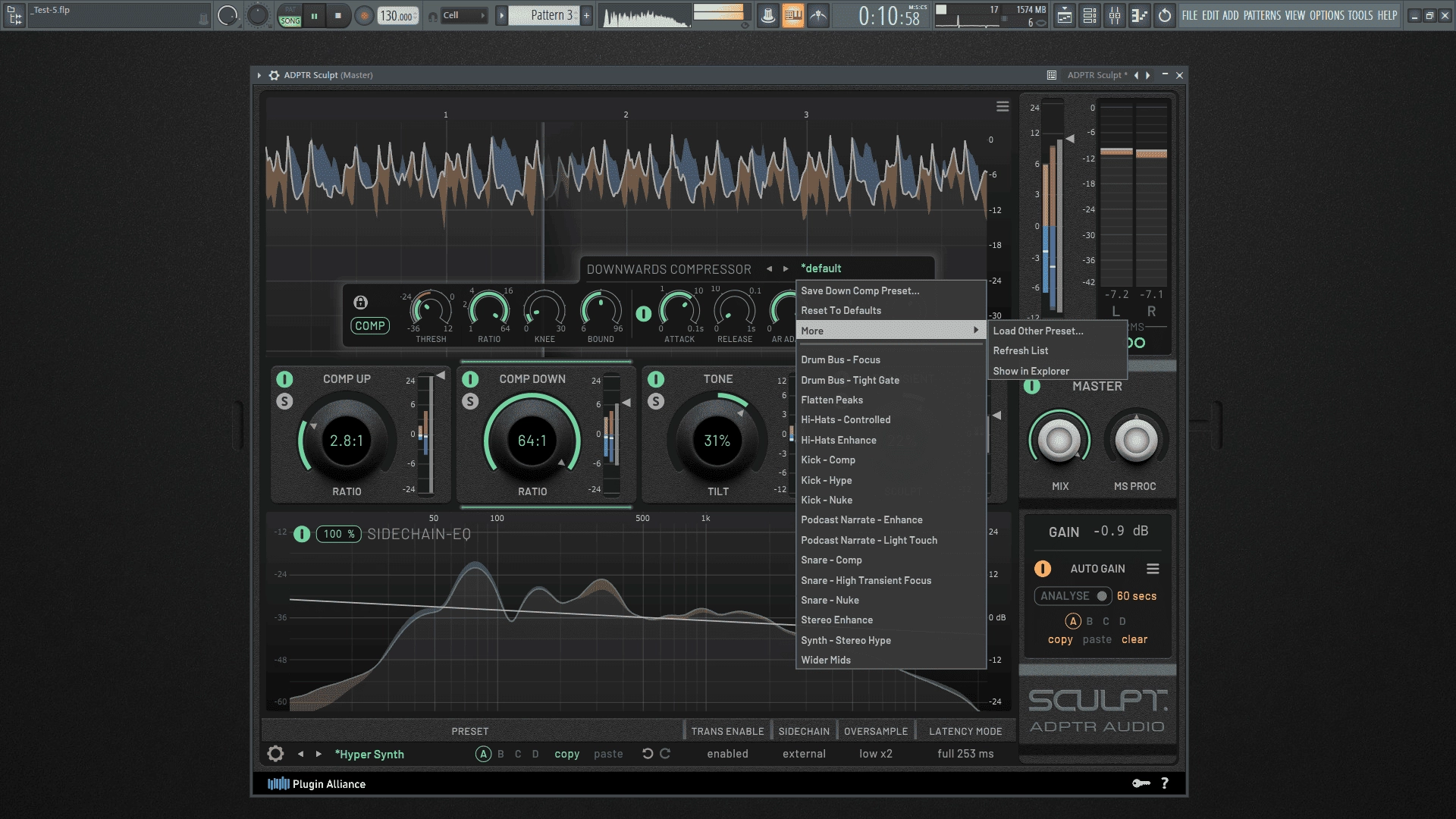 Как пользоваться ADPTR Audio Sculpt 1.0.5 VST, VST3, AAX