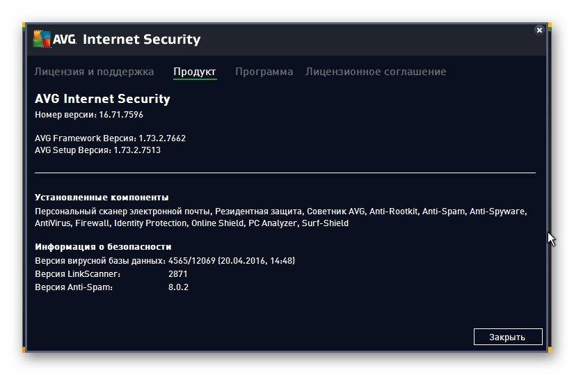 Как пользоваться AVG Internet Security 16.71.7596