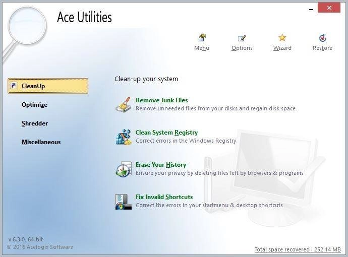 Как пользоваться Ace Utilities 6.3.0 Build 292