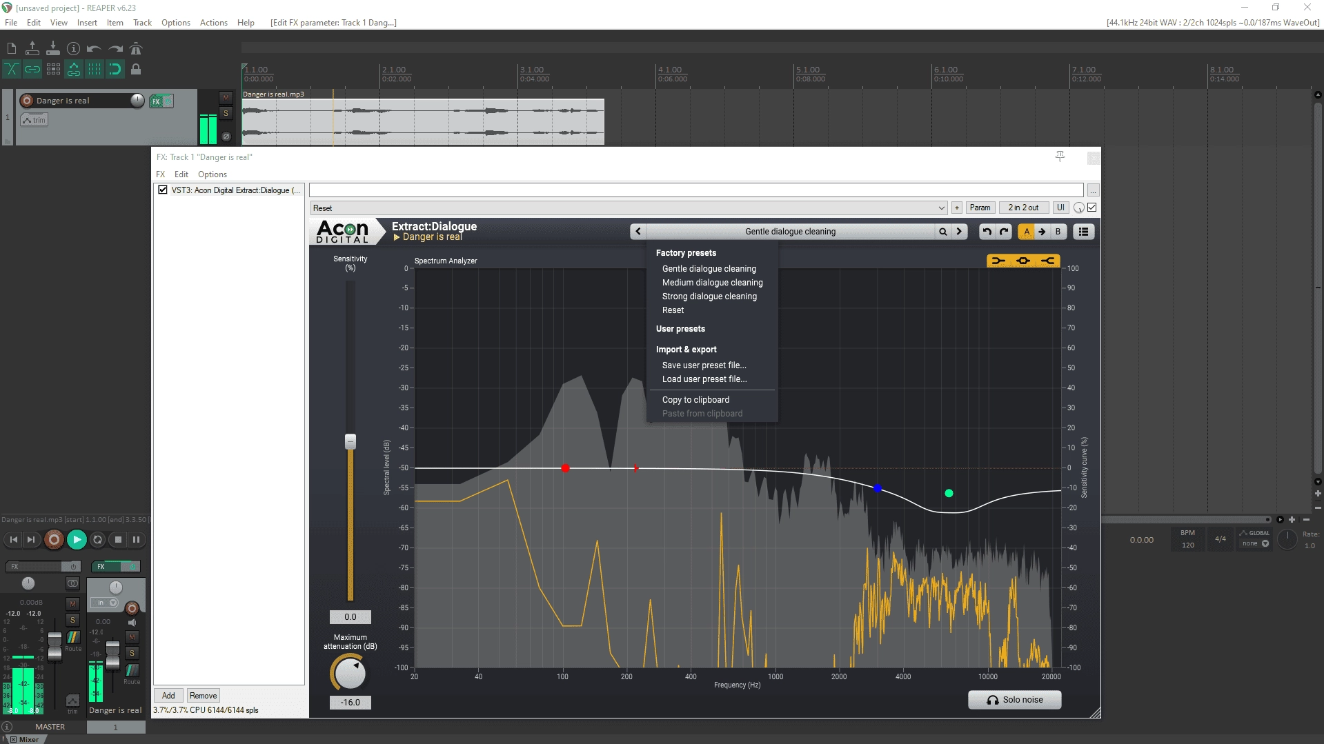 Как пользоваться Acon Digital - Extract:Dialogue 1.0.7 VST, VST3