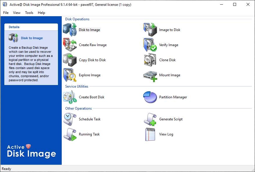 Как пользоваться Active@ Disk Image Professional 9.1.4