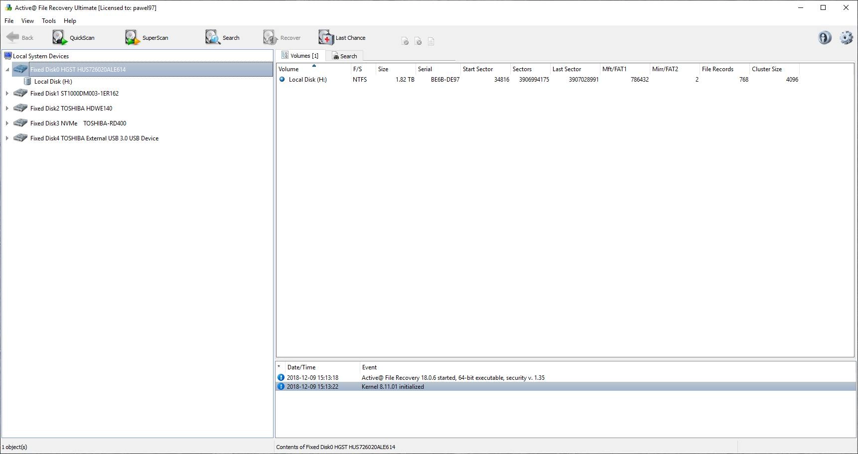 Как пользоваться Active@ File Recovery 18.0.8