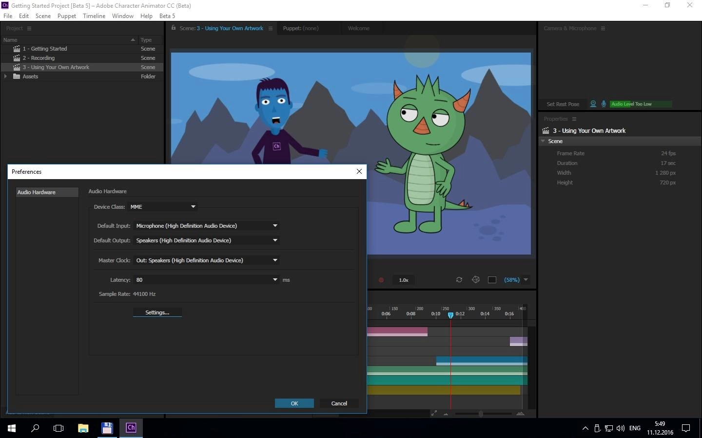 Как пользоваться Adobe Character Animator CC 1.0.5.141 Beta