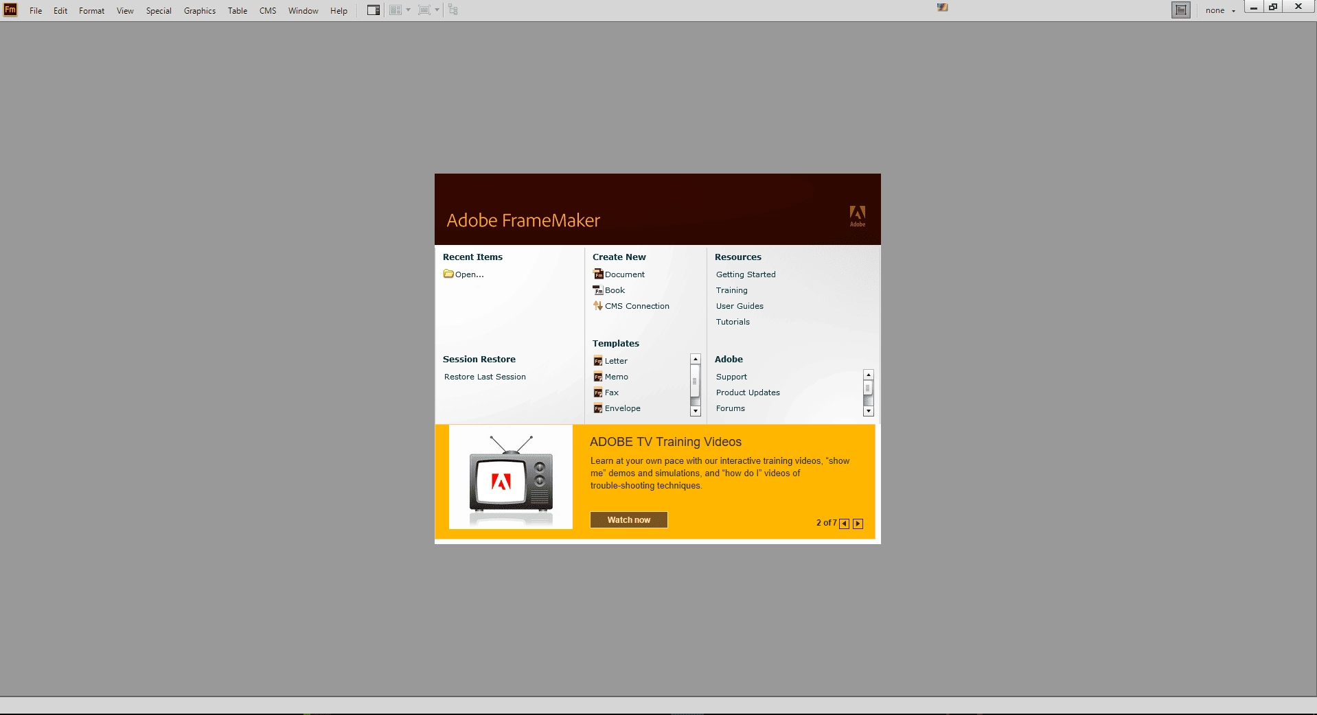 Как пользоваться Adobe FrameMaker 13.0.5.547