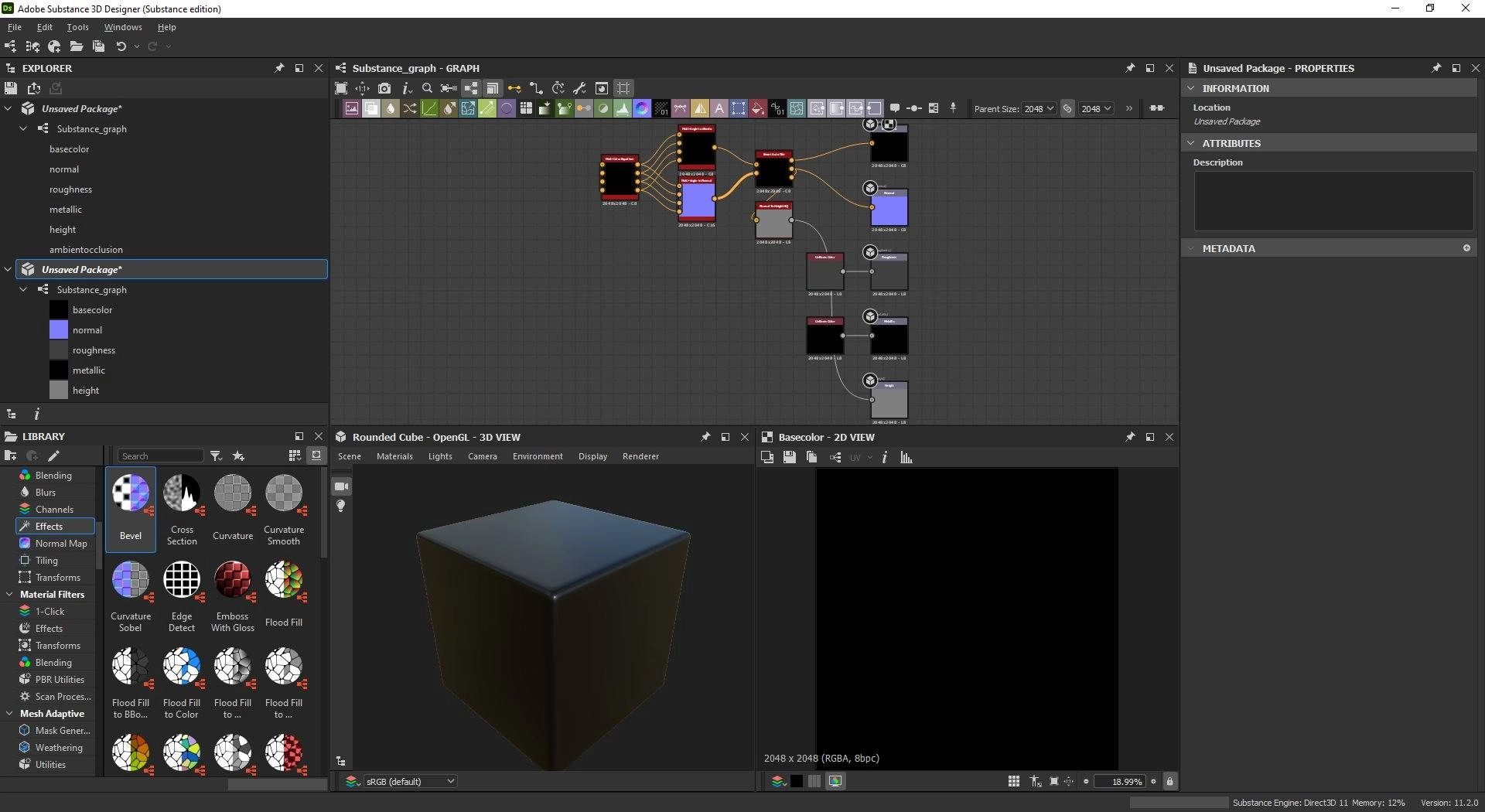 Как пользоваться Adobe Substance 3D Designer 11.2.0 Build 4869