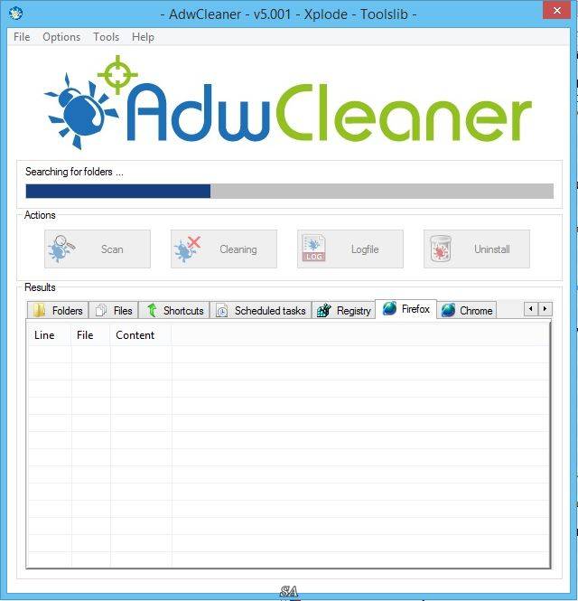 Как пользоваться AdwCleaner 5.001 Portable