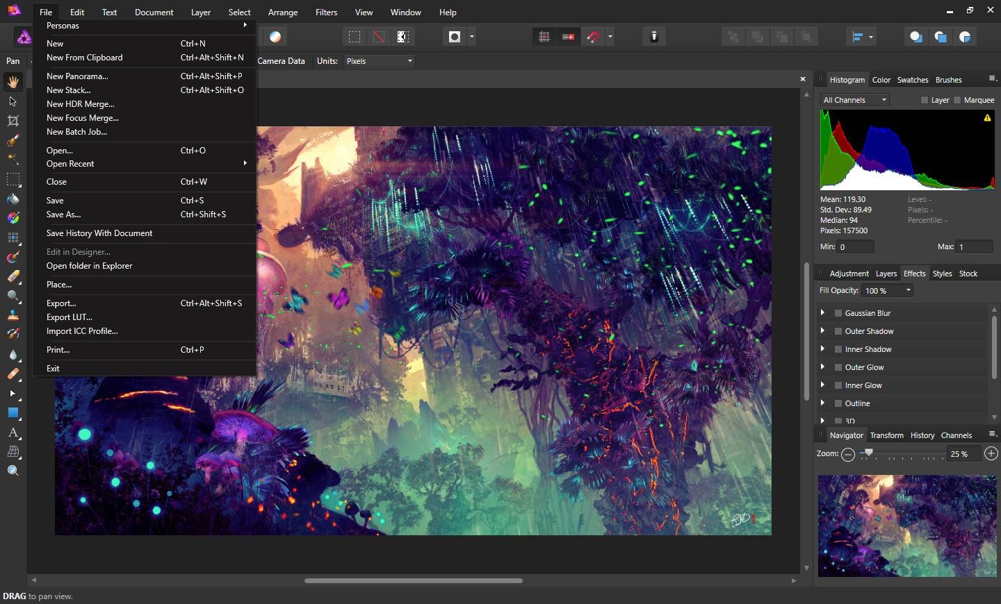 Как пользоваться Affinity Photo 1.5.0.37