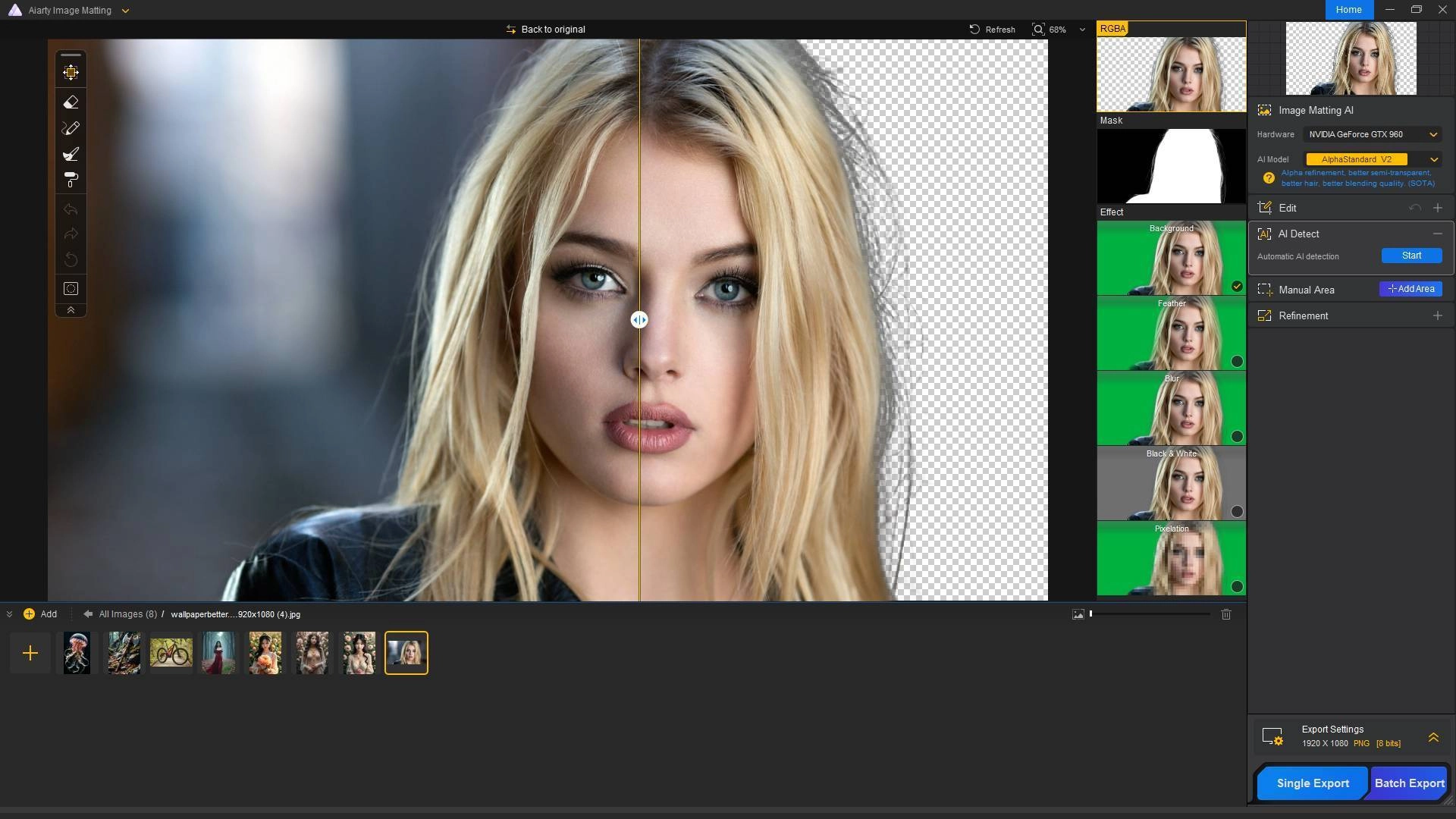 Как пользоваться Aiarty Image Matting 2.0 RePack by elchupacabra