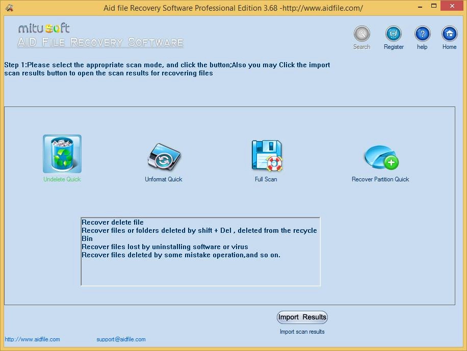 Как пользоваться Aidfile Recovery Software Professional 3.68