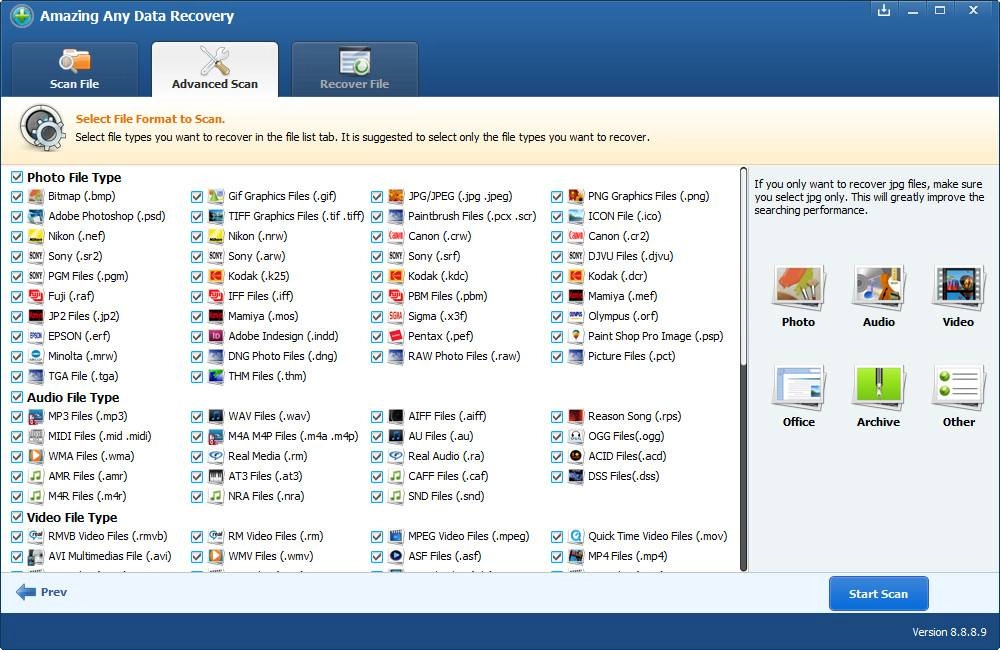 Как пользоваться Amazing Any Data Recovery 8.8.8.9 RePack by вовава