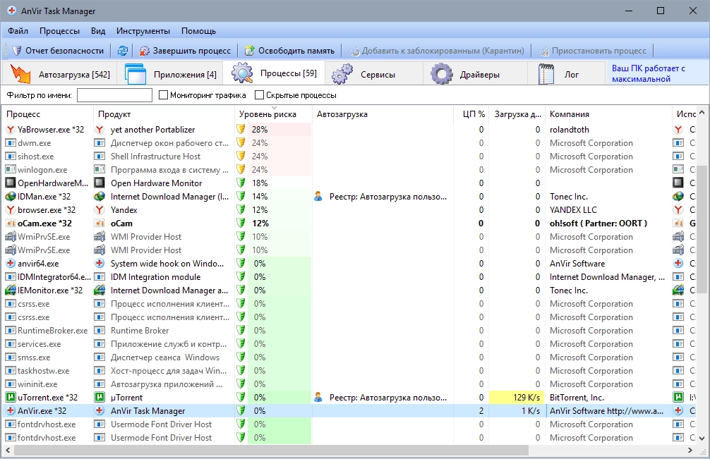 Как пользоваться Anvir Task Manager 9.4.0 Final + Portable