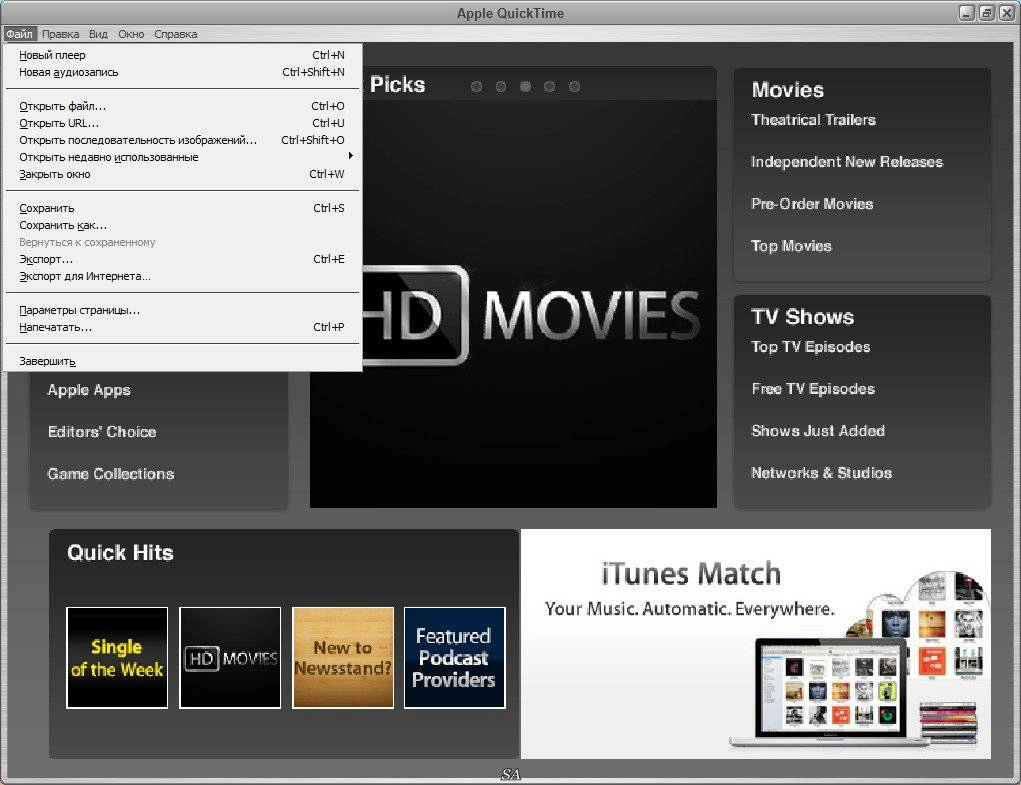 Как пользоваться Apple QuickTime Pro v7.78.80.95 Final