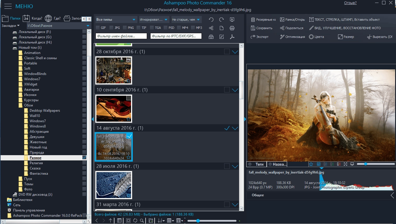 Как пользоваться Ashampoo Photo Commander 16.0.3 RePack by TryRooM