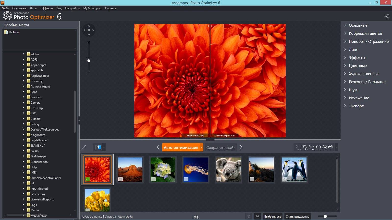 Как пользоваться Ashampoo Photo Optimizer 6.0.5.96 RePack by KpoJIuK
