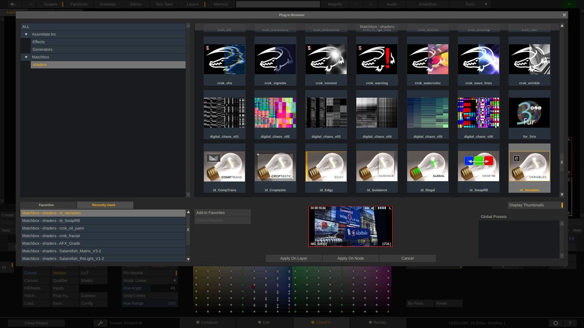 Как пользоваться Assimilate Scratch 9.3 Build 1052