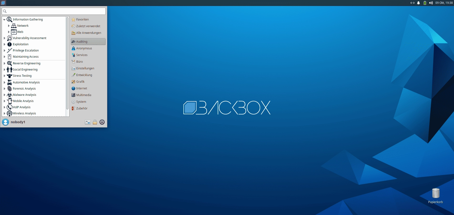 Как пользоваться BackBox Linux 8
