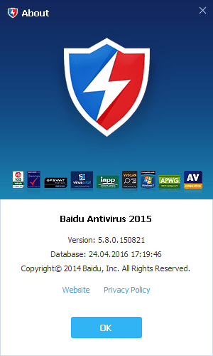 Как пользоваться Baidu Antivirus 5.8.0.150821
