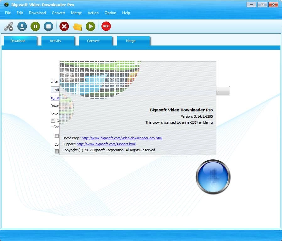 Как пользоваться Bigasoft Video Downloader Pro 3.14.1.6285