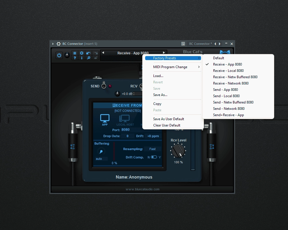 Как пользоваться Blue Cat's Connector 1.0 VST