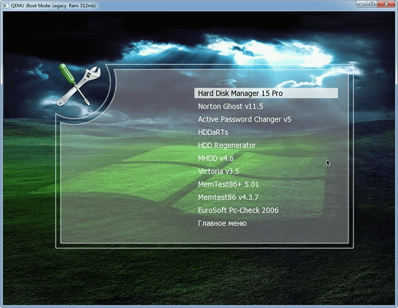 Как пользоваться Boot HDD 1.0