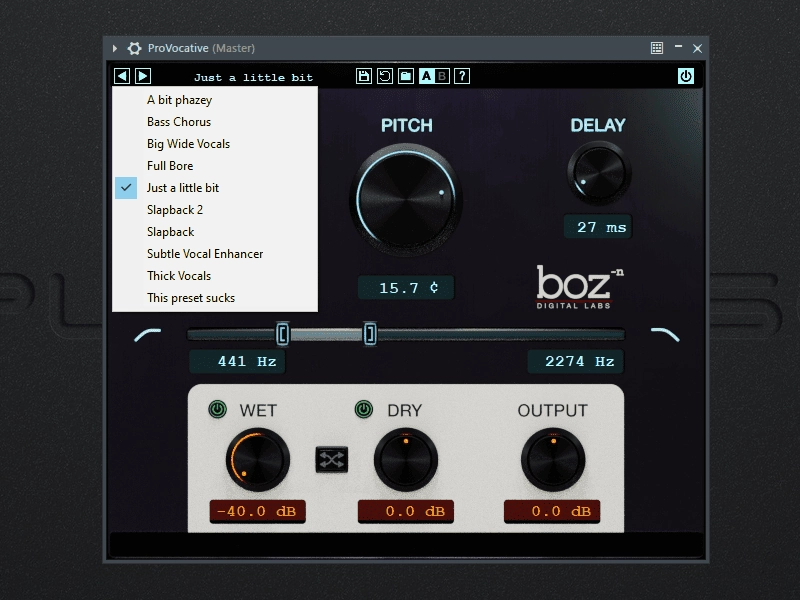 Как пользоваться Boz Digital Labs - ProVocative 1.0.6 VST, VST3, AAX