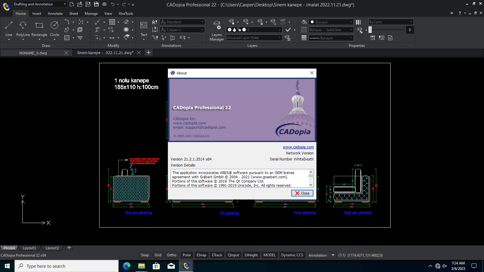 Как пользоваться CADopia Pro 22 v.21.2.1.3514