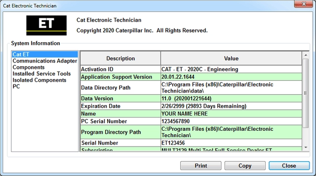 Как пользоваться Caterpillar Electronic Technician 2020С