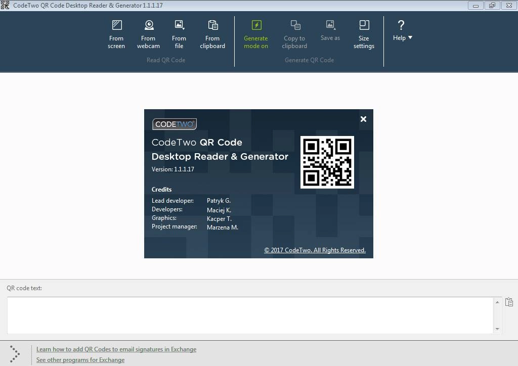 Как пользоваться CodeTwo QR Code Desktop Reader & Generator 1.1.2.4