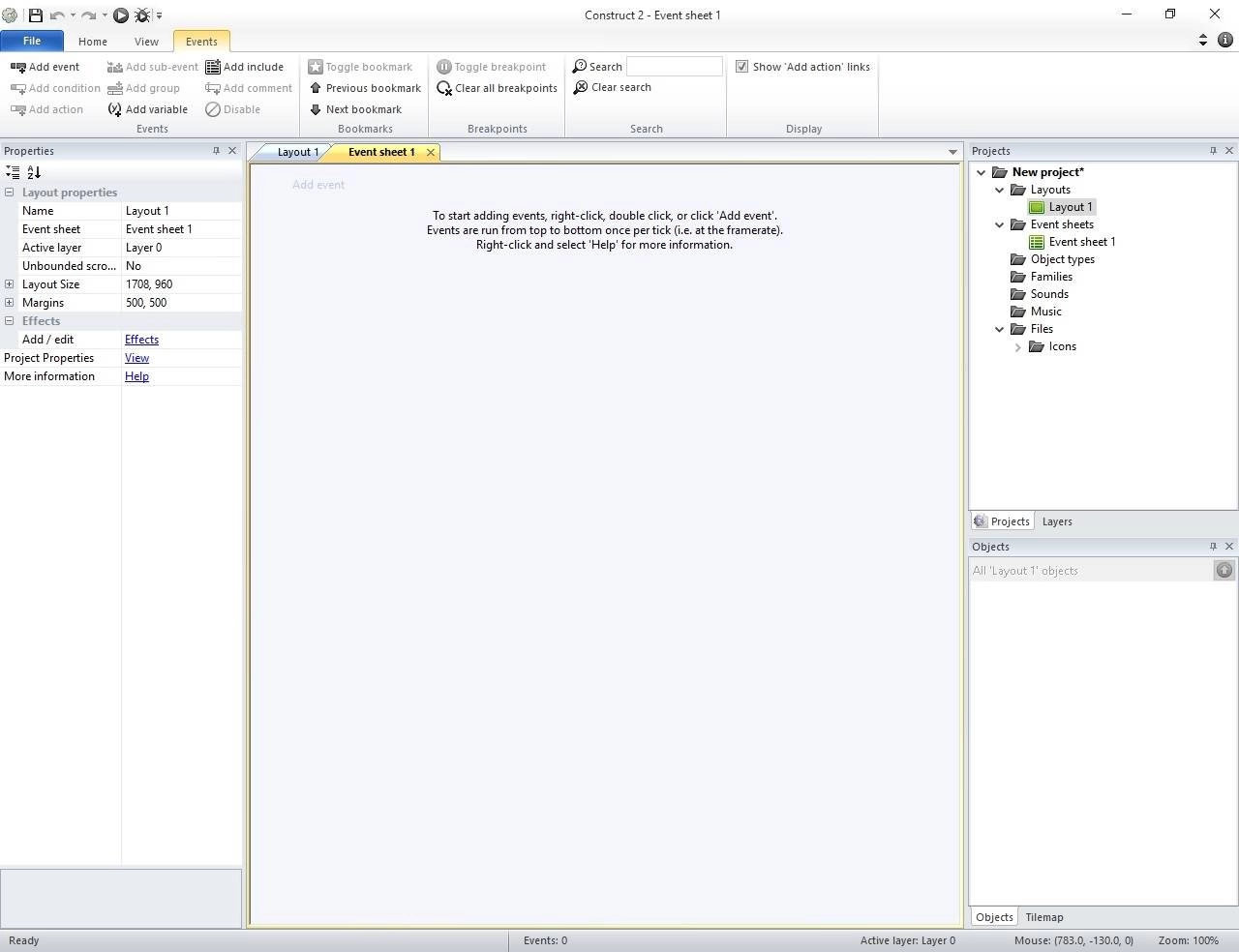 Как пользоваться Construct 2 Business Edition r221 Stable