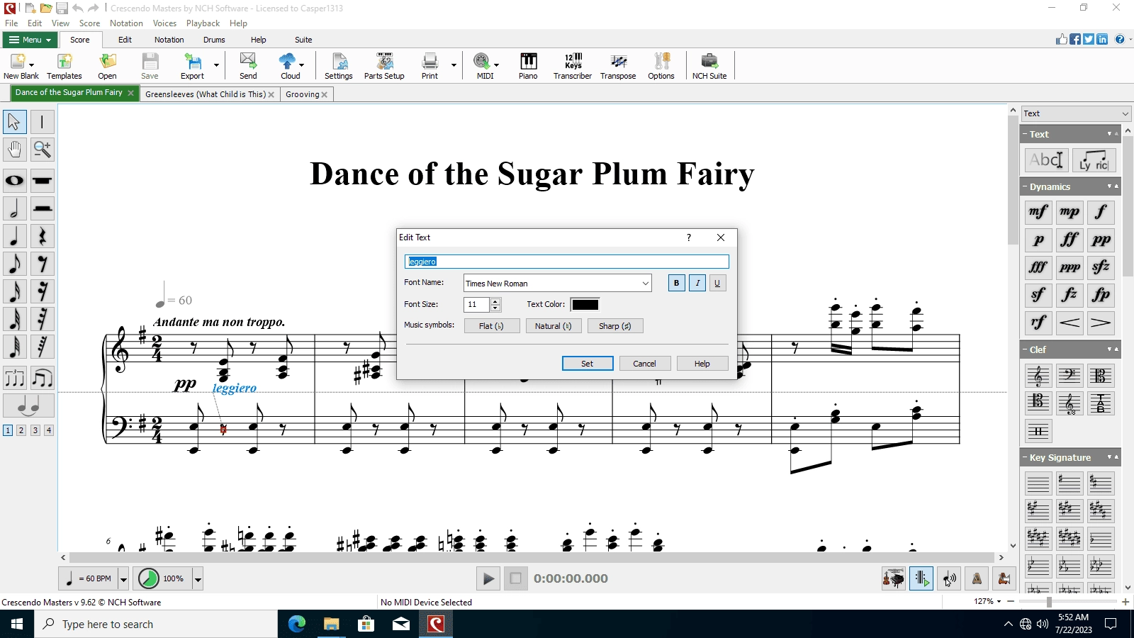 Как пользоваться Crescendo Music Notation Editor 9.62