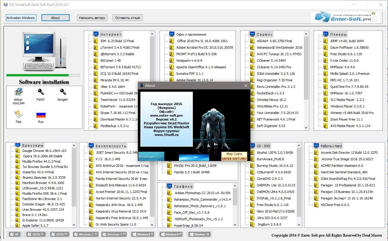 Как пользоваться DG Win&Soft Gold Soft Pack v6.1
