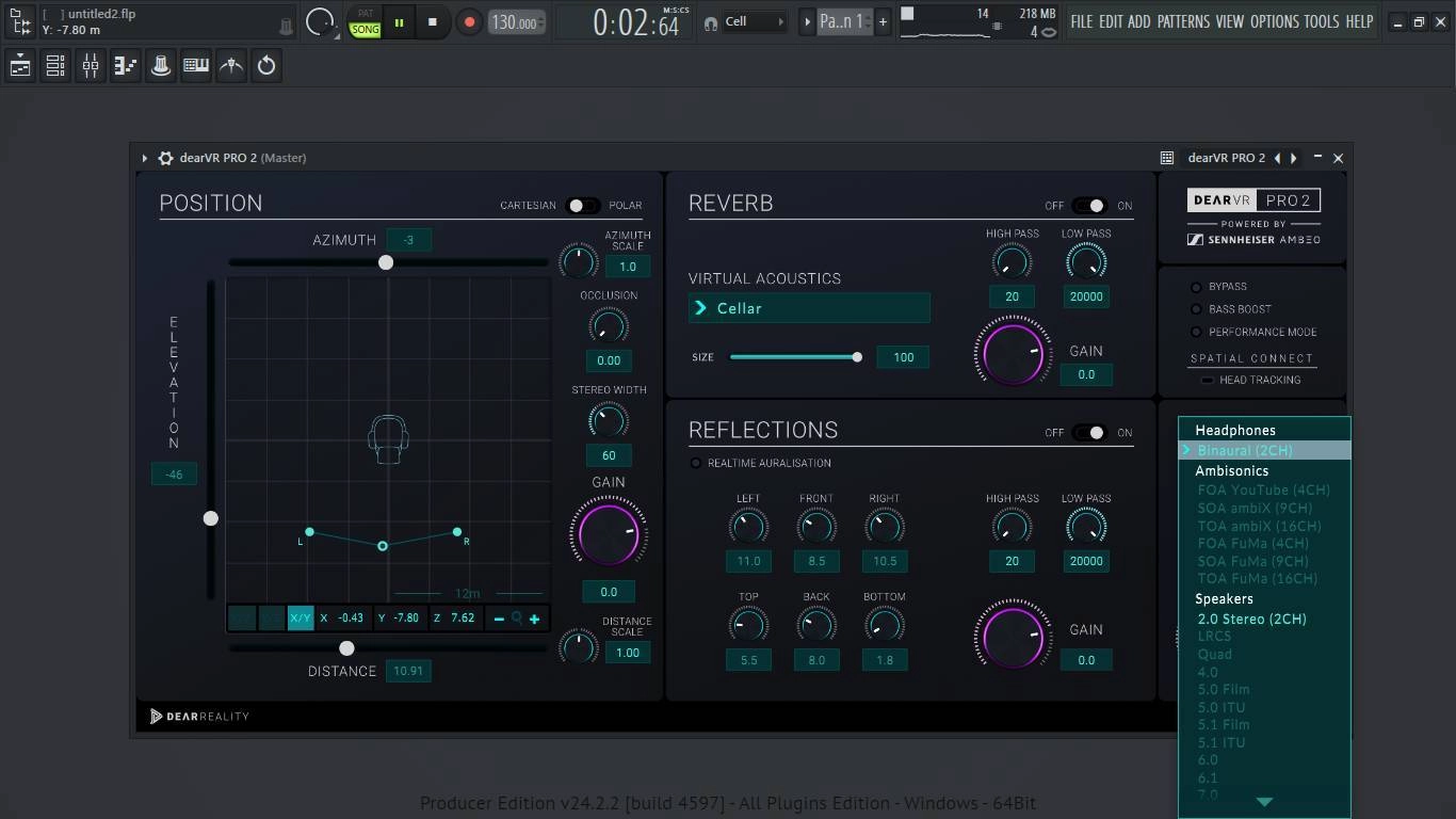 Как пользоваться Dear Reality - dearVR PRO 2 2.1.0 VST 3, AAX