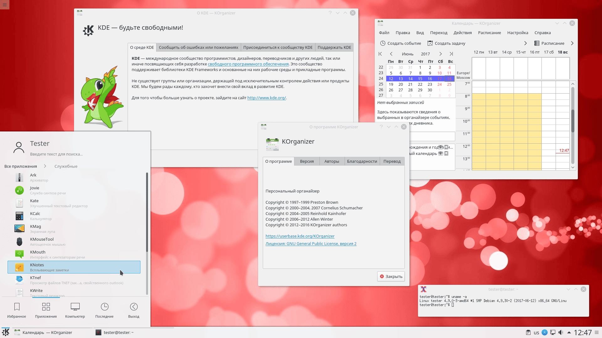 Как пользоваться Debian Live GNU/Linux 9.0.1 + nonfree Stretch 12xDVD