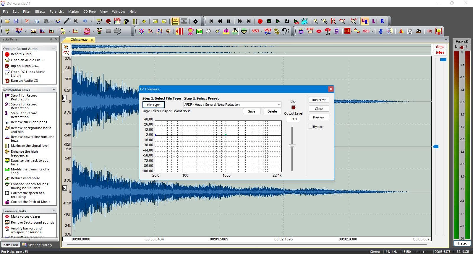 Как пользоваться Diamond Cut Forensics Audio Laboratory 11.04