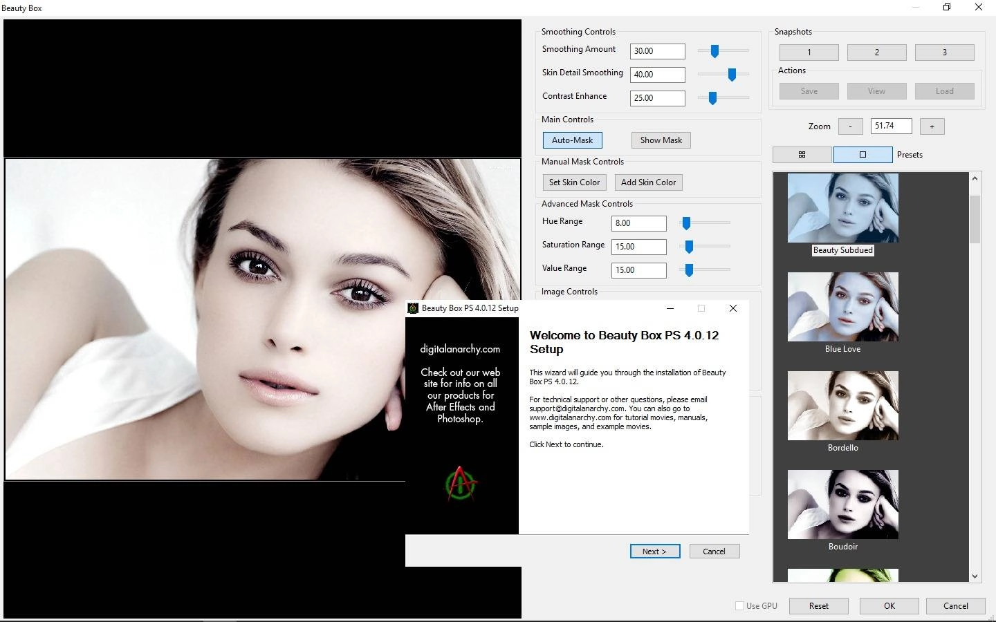 Как пользоваться Digital Anarchy Beauty Box PS 4.0.12