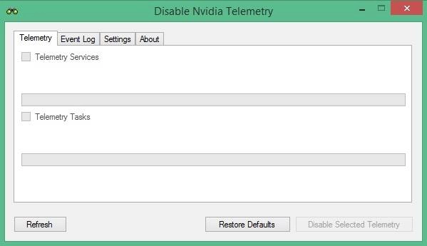 Как пользоваться Disable Nvidia Telemetry 1.1 Build 8 + Portable