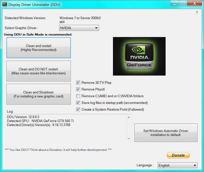 Как пользоваться Display Driver Uninstaller 12.9.8.3