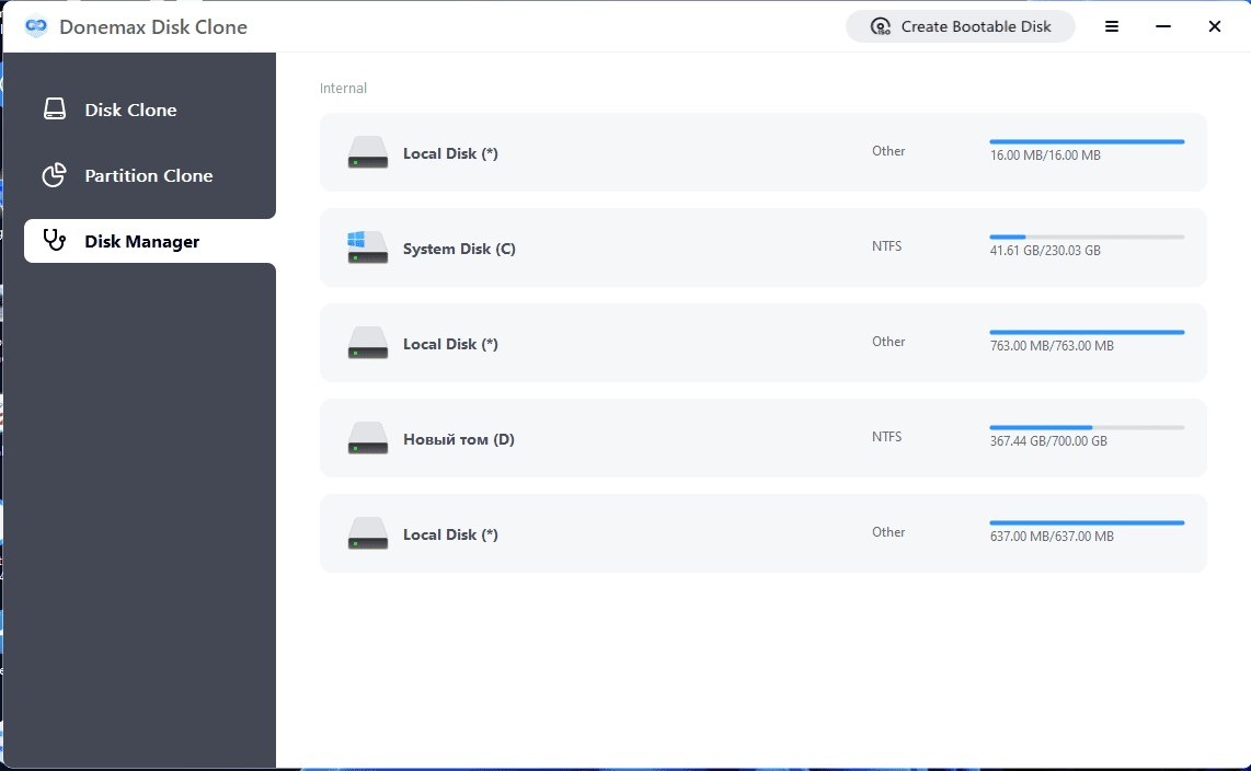 Как пользоваться Donemax Disk Clone 2.1