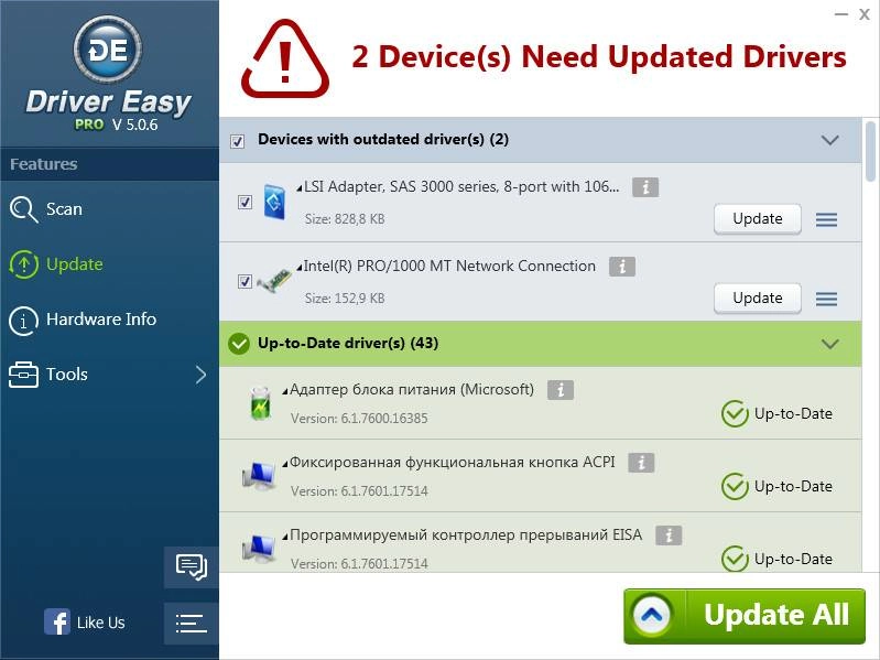 Как пользоваться DriverEasy Professional 5.0.6.36122 RePack by D!akov