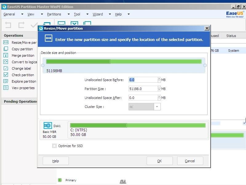 Как пользоваться EASEUS Partition Master 10.8 Technician Edition WinPE
