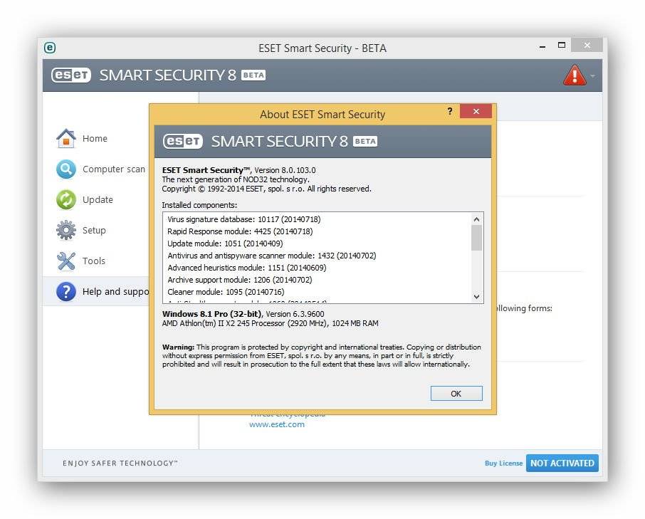 Как пользоваться ESET Smart Security 8.0.103.0 Beta
