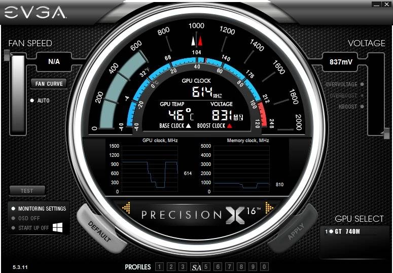 Как пользоваться EVGA Precision X 5.3.11