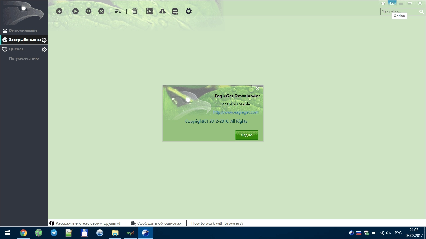 Как пользоваться EagleGet 2.0.4.20
